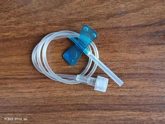 Jednorazowa sterylna fioletowa igła motylkowa 24 Gauge Igła motylkowa do badania krwi