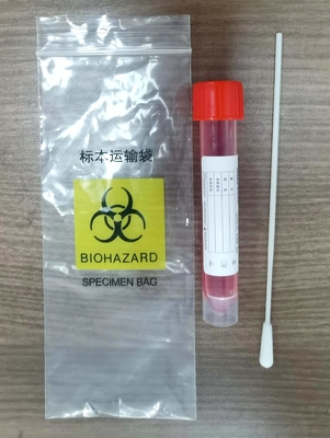 Zestaw do pobierania próbek wirusa Covid-19 5 ml-10 ml probówka do pobierania próbek flokowany wymaz