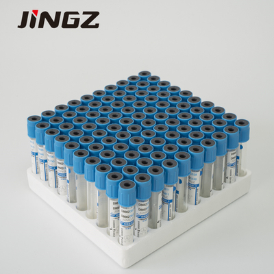 CE ISO13485 3 ml probówki do pobierania krwi Jasnoniebieska probówka z cytrynianem sodu