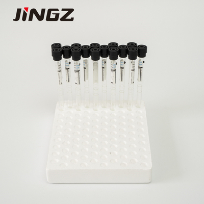 4NC ESR Fiolka z cytrynianem sodu 9x120mm Probówka do pobierania krwi żylnej z czarną nakrętką