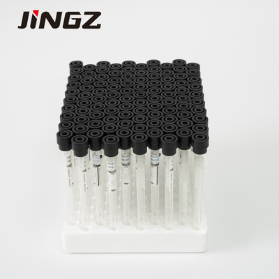 4NC ESR Fiolka z cytrynianem sodu 9x120mm Probówka do pobierania krwi żylnej z czarną nakrętką