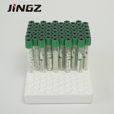 13 * 75 mm Green Top Lithium Heparin Tube 4 ml probówki do krwi do testów biochemicznych