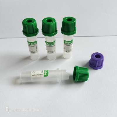 Probówka do pobierania krwi obwodowej z zieloną nasadką 0,25 ml-1 ml dla dzieci