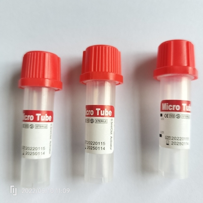 CE ISO13485 Pediatryczna mikroprobówka do pobierania krwi 11 * 45 mm dla pacjenta geriatrycznego