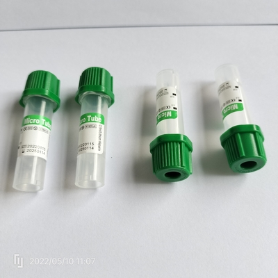 Probówka do pobierania krwi obwodowej z zieloną nasadką 0,25 ml-1 ml dla dzieci