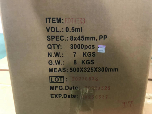 Probówki bezpróżniowe Micro EDTA Mikrotainery pediatryczne PP 0,25 ml