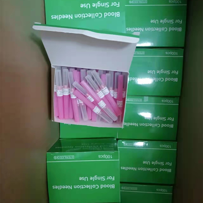 18G Pink Pen Type Igła do pobierania krwi Multi Sample EO Sterylizacja gazowa