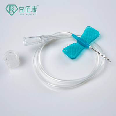Jednorazowa igła motylkowa 23 Gauge do pobierania krwi Blue Scalp Vein Needle