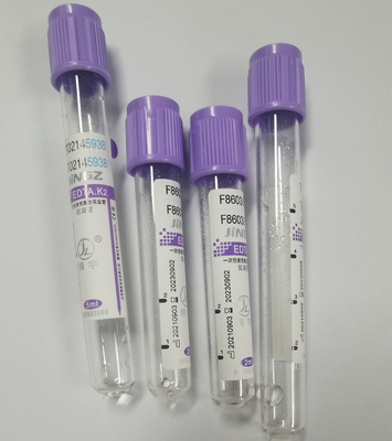 Zatwierdzone przez CE 4 ml probówki Edta Purple Top Próbki do pobierania krwi Dostępne próbki