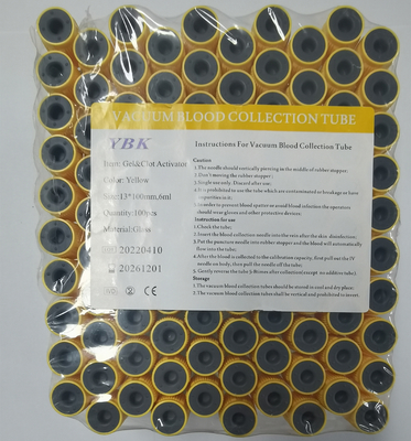 Medyczne 4 ml probówki z aktywatorem krzepnięcia żelu Butelki próżniowe do pobierania krwi 13 * 75 mm
