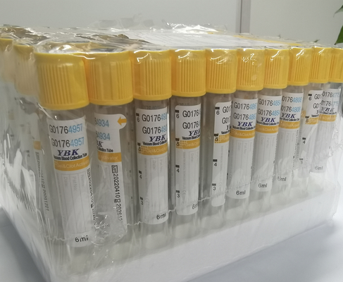 Jednorazowa plastikowa probówka z aktywatorem krzepnięcia o pojemności 6 ml do pobierania krwi 13 * 100 mm