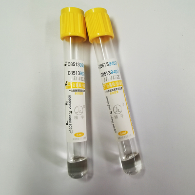 CE 13 * 100mm Sst Gel Clot Activator Tube Gold Top do badań medycznych