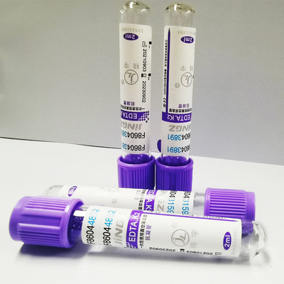 13*75mm K3 EDTA Probówka do pobierania krwi Lawendowy top Vacuum