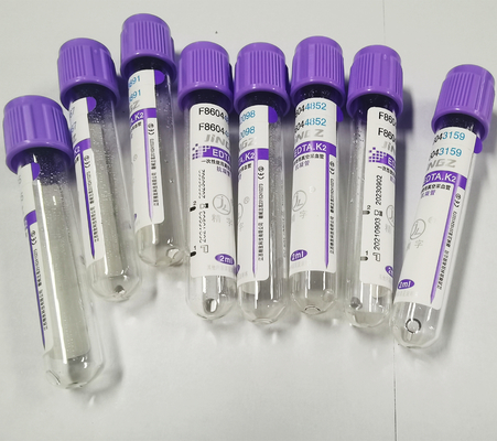 Medical Vacuum K3 EDTA Fiolka Lawendowa górna probówka do pobierania krwi ISO13485 Mark