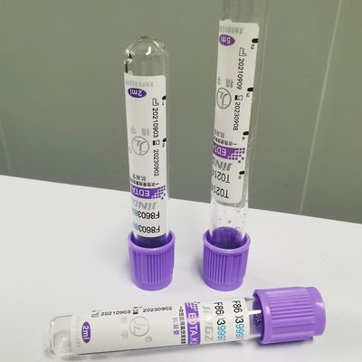 Certyfikat CE ISO K3 Edta Vacuum 0,5 ml-10 ml Purple Top Test Tube