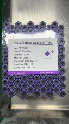 Vacuum Pobieranie krwi Producent probówek EDTA 0,5-10 ml Szklane probówki PET
