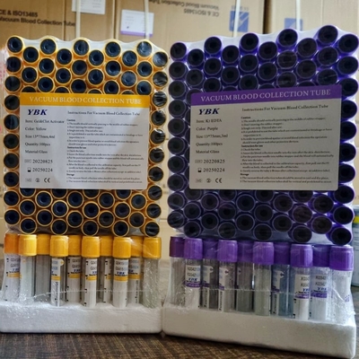 Vacuum Pobieranie krwi Producent probówek EDTA 0,5-10 ml Szklane probówki PET