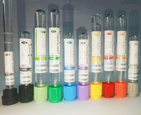 Probówka do pobierania próbek krwi EDTA z aktywatorem skrzepu / cytrynianem sodu / heparyną / fluorem 2-10 ml