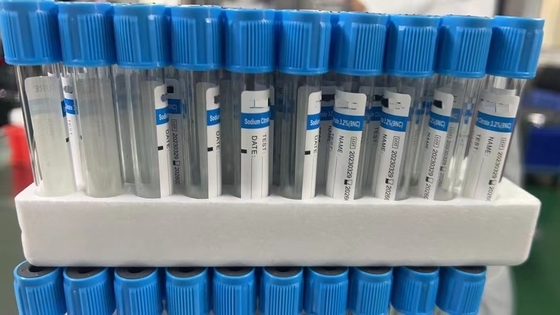 OEM 100 sztuk/stojak butelka do badania krwi uzależniający aktywator skrzepów/cytrynian sodu/heparyna/fluorek