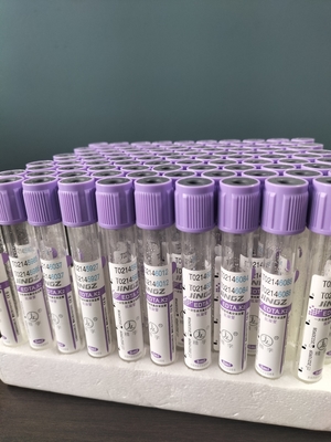 CE Approved K2 EDTA Tube Purple top cap medical blood collection tube Typ 1ml-10ml