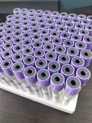 CE Approved K2 EDTA Tube Purple top cap medical blood collection tube Typ 1ml-10ml