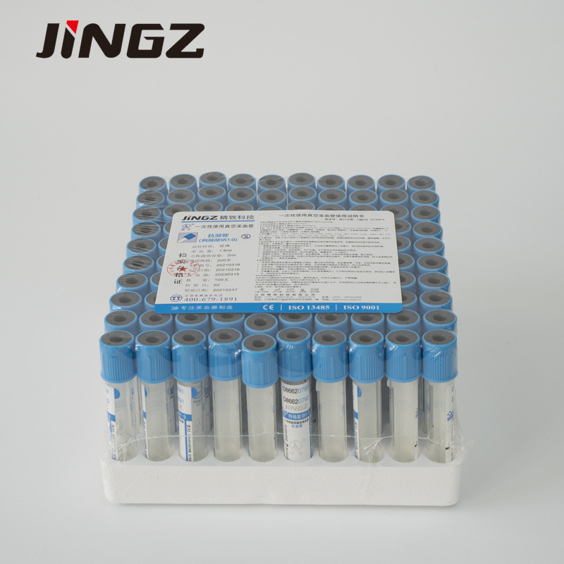 Szklane probówki Vacuum z cytrynianem PET 2,7 ml Probówka z cytrynianem sodu do pobierania krwi