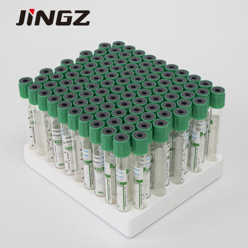 13 * 75 mm Green Top Lithium Heparin Tube 4 ml probówki do krwi do testów biochemicznych